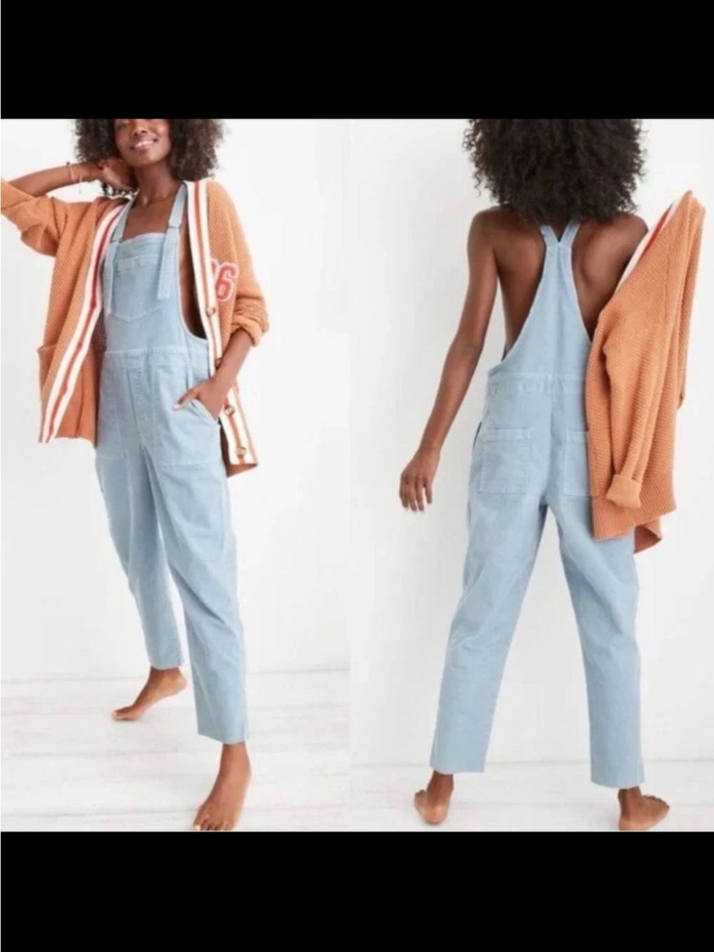 aerie Light Blue Denim Women's Overalls